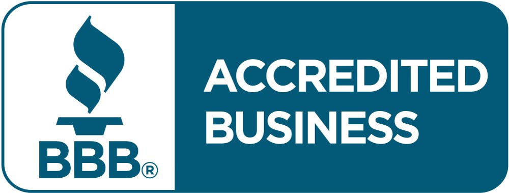Better Business Bureau logo. We have a BBB rating of A+. Click to review our profile or to leave a review!